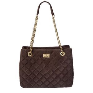 Isabella Rossetti Ravenna Suede Handbag, Brown